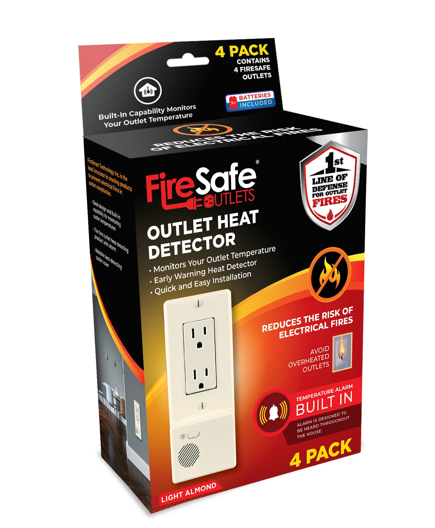 FireSafe Outlets - 4 Pack