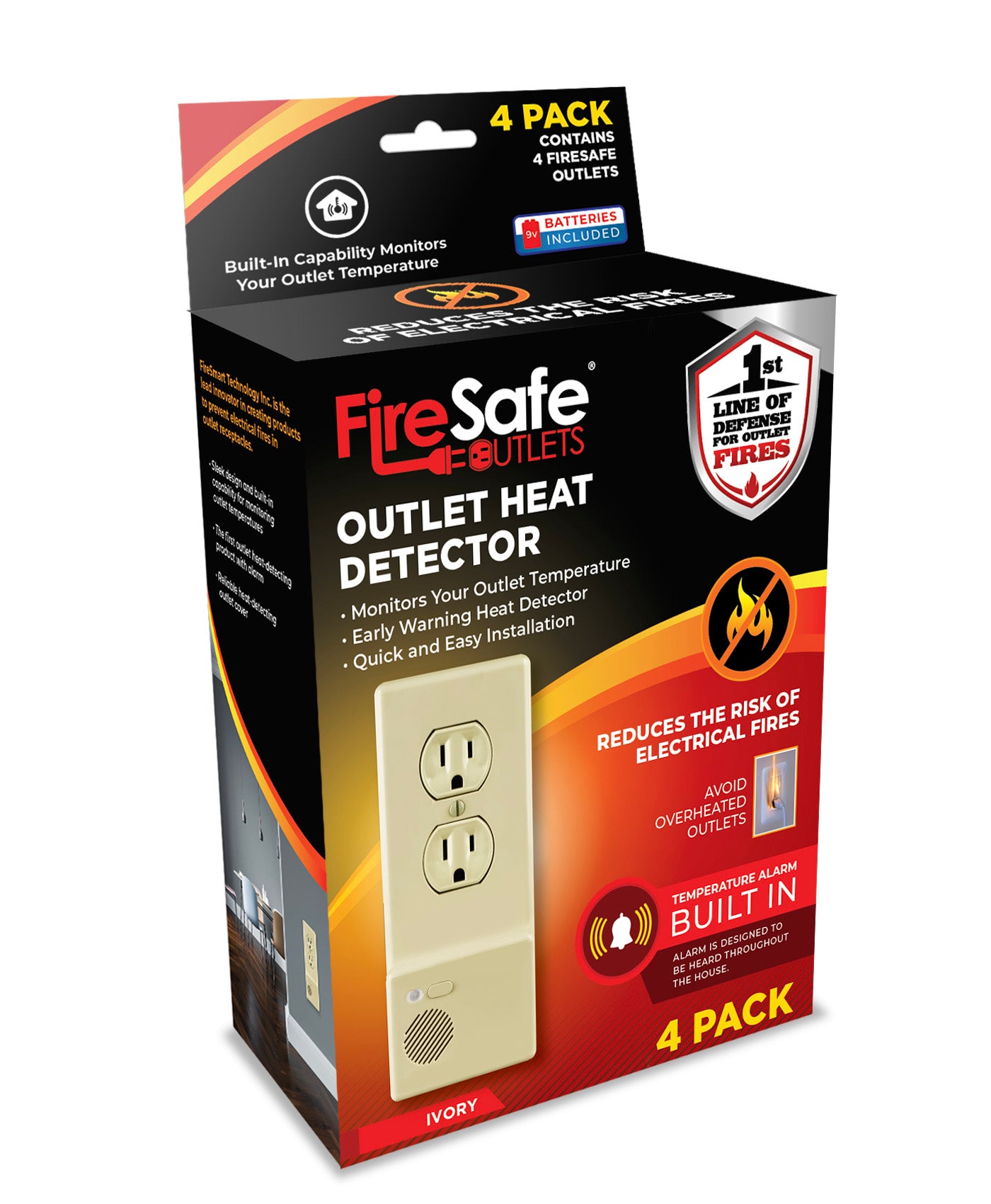 FireSafe Outlets - 4 Pack